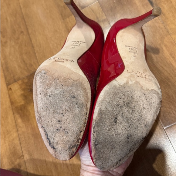 Red LK Bennett Pumps - Picture 3 of 4